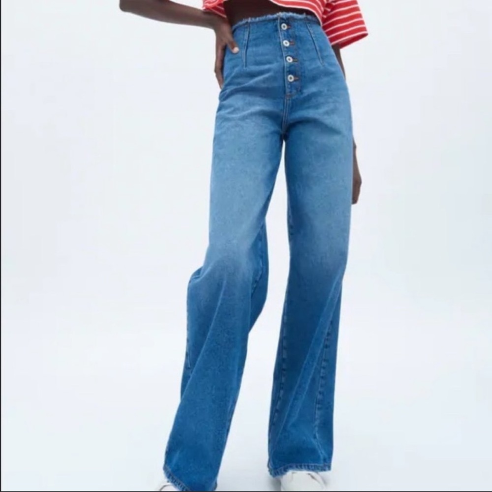 NWT Zara Wide Leg Jeans
